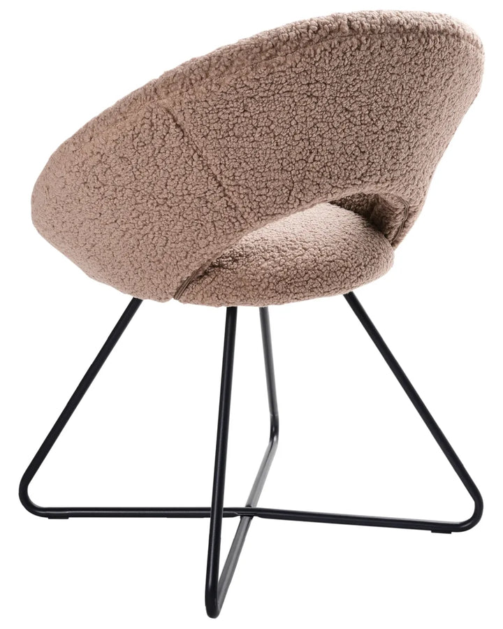 Dining Chair Boucle Taupe Ivan