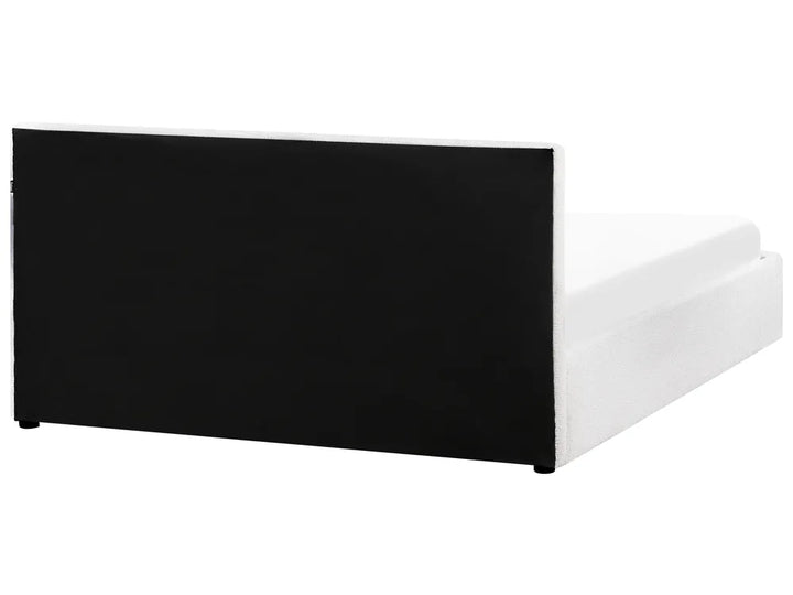Ottoman Bed Boucle 160 x 200 cm (EU King Size) White Syll