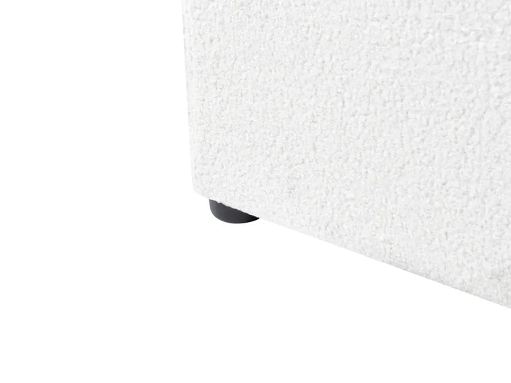 Ottoman Bed Boucle 160 x 200 cm (EU King Size) White Syll