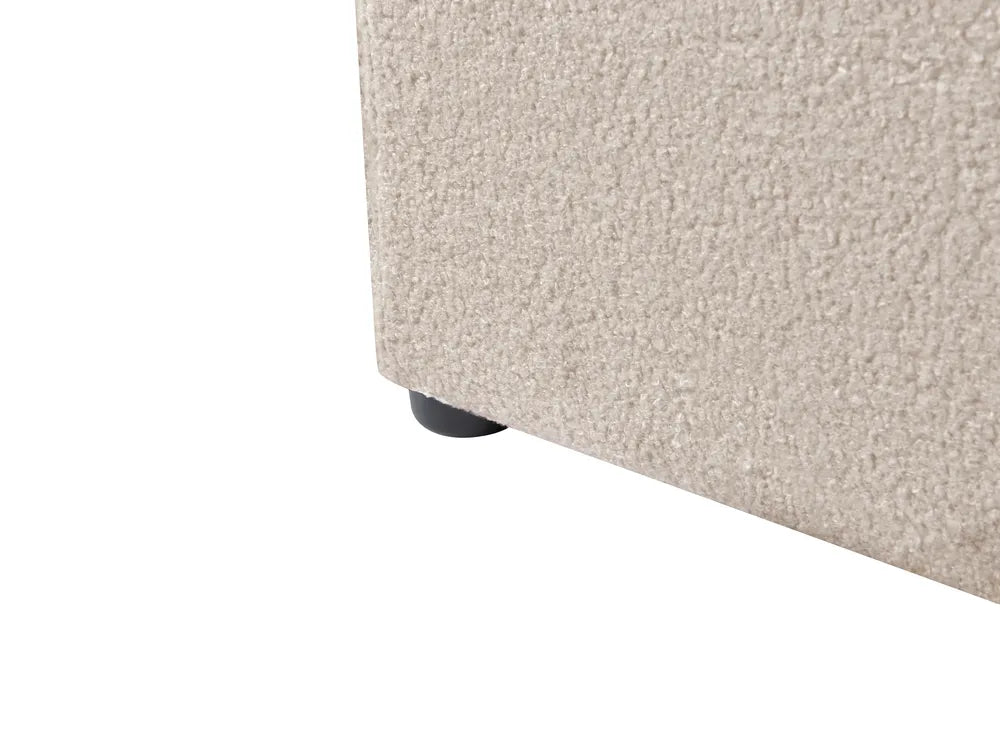 Ottoman Bed Boucle 140 x 200 cm (EU Double) Beige Syll