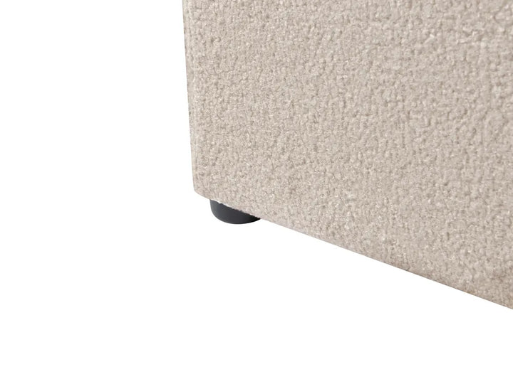 Ottoman Bed Boucle 140 x 200 cm (EU Double) Beige Syll