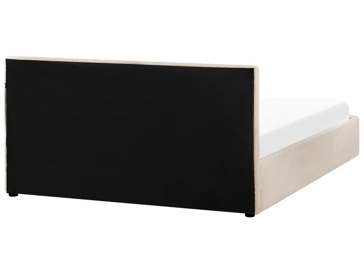 Ottoman Bed Boucle 160 x 200 cm (EU King Size) Beige Syll