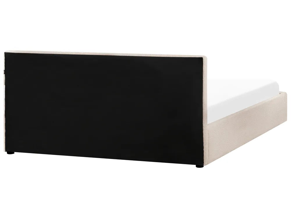 Ottoman Bed Boucle 180 x 200 cm (EU Super King) Beige Syll