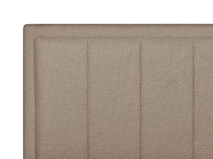 Ottoman Bed Boucle 140 x 200 cm (EU Double) Taupe Syll