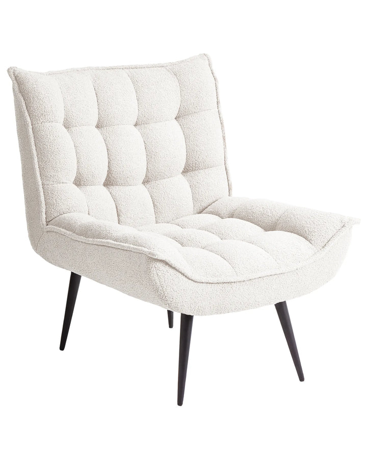 Armchair Boucle White Sharece