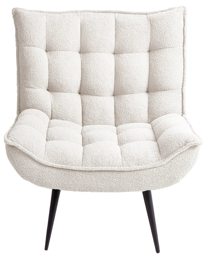 Armchair Boucle White Sharece