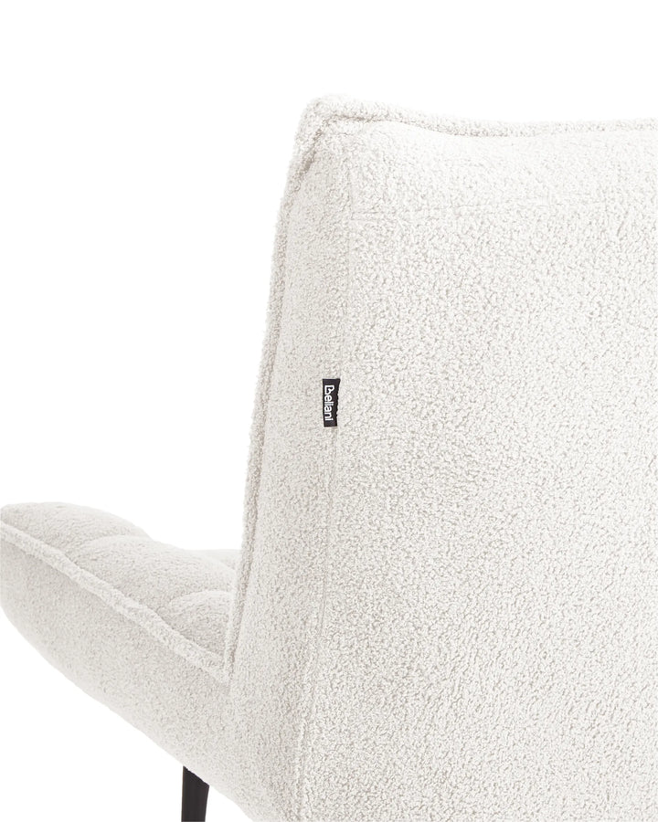 Armchair Boucle White Sharece