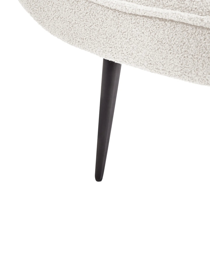 Armchair Boucle White Sharece