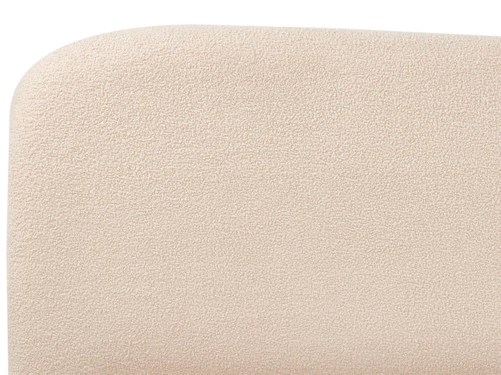 Ottoman Bed Fabric 160 x 200 cm (EU King Size) Light Beige Luke
