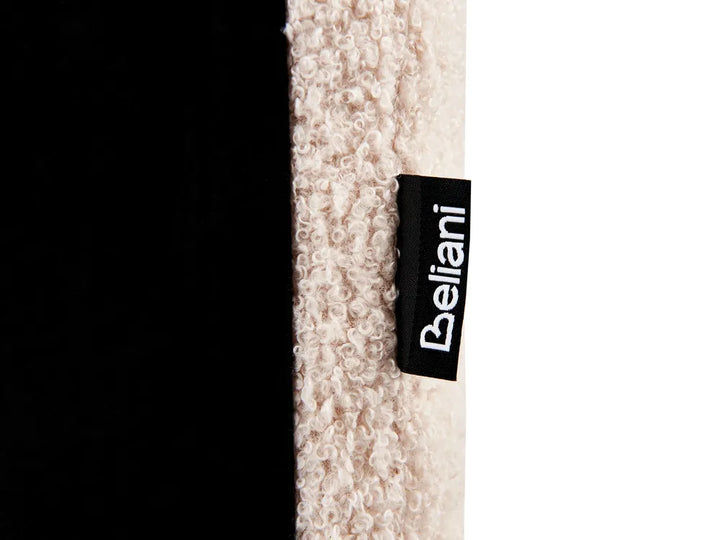 Ottoman Bed Boucle 160 x 200 cm (EU King Size) Light Beige Lorelai