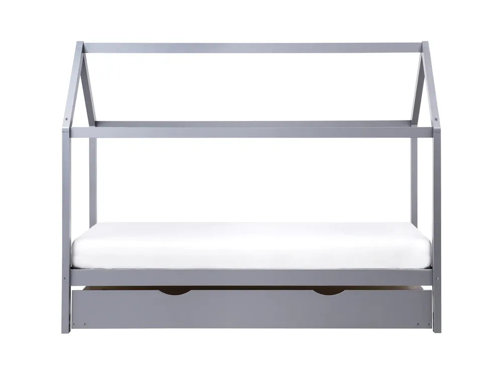 Kids Trundle Bed Pine Wood McElhattan 90 x 200 cm (EU Single) Grey