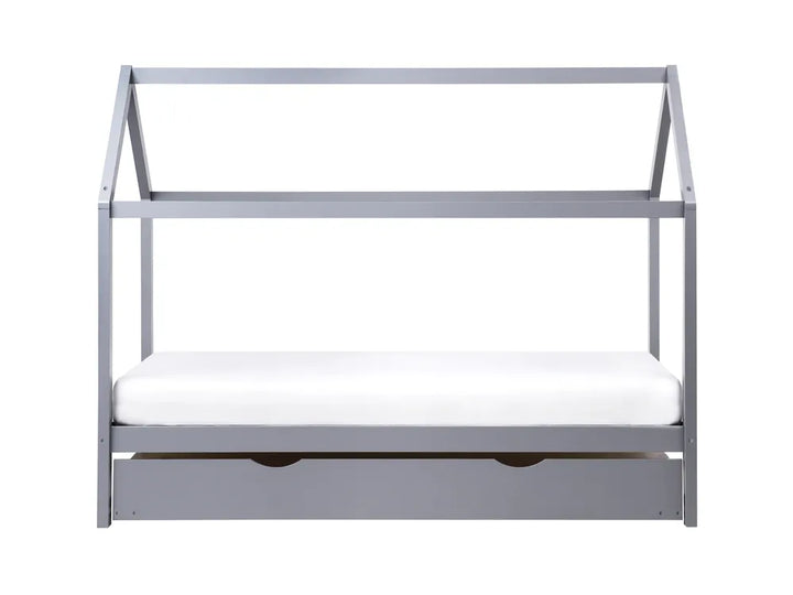 Kids Trundle Bed Pine Wood McElhattan 90 x 200 cm (EU Single) Grey