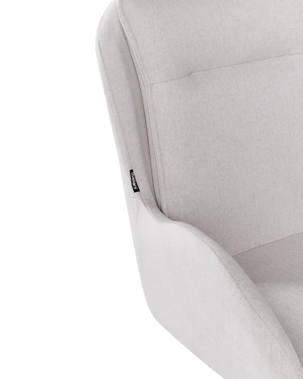 Set of 2 Dining Chairs Swivel Fabric Light Beige Fall