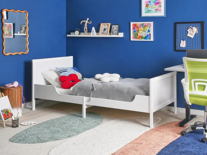 Extendable Kids Bed Pine Wood Beckford 90 x 200 cm (EU Single) White