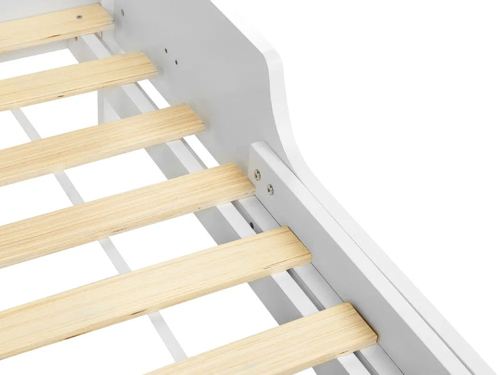 Extendable Kids Bed Pine Wood Beckford 90 x 200 cm (EU Single) White