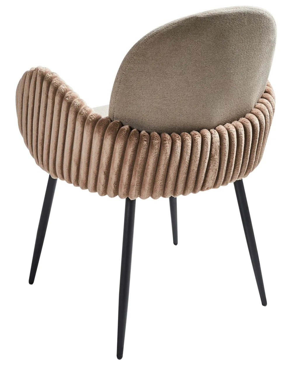 Set of 2 Dining Chairs Fabric Taupe Holly