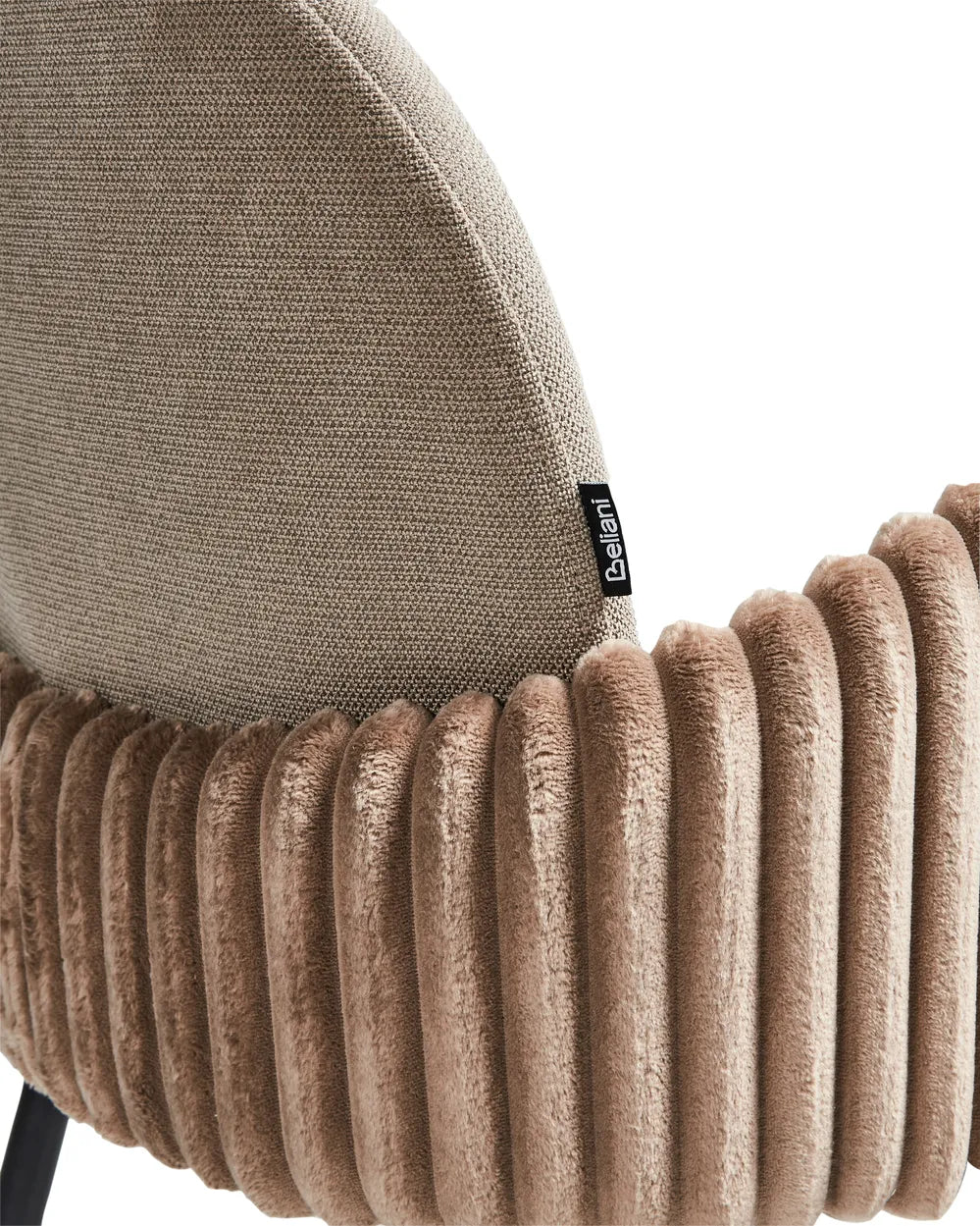 Set of 2 Dining Chairs Fabric Taupe Holly