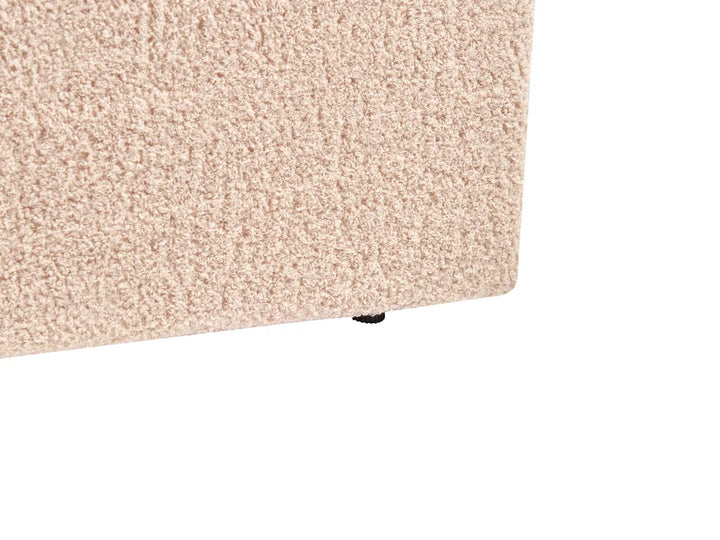 Ottoman Bed Boucle 180 x 200 cm (EU Super King) Beige Drew