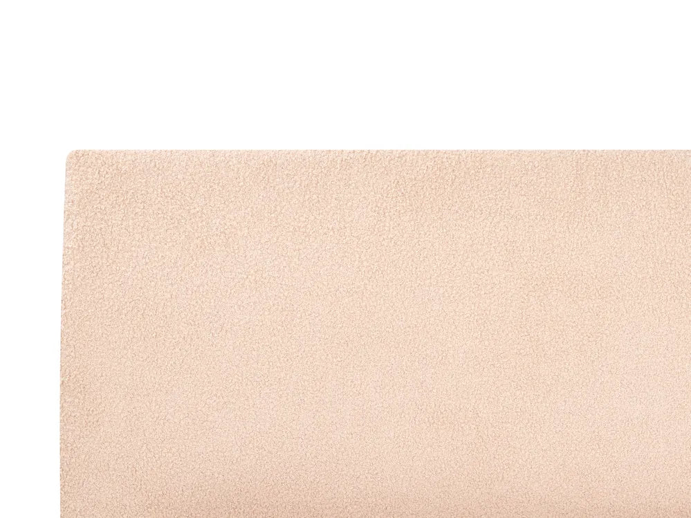 Ottoman Bed Boucle 180 x 200 cm (EU Super King) Beige Drew