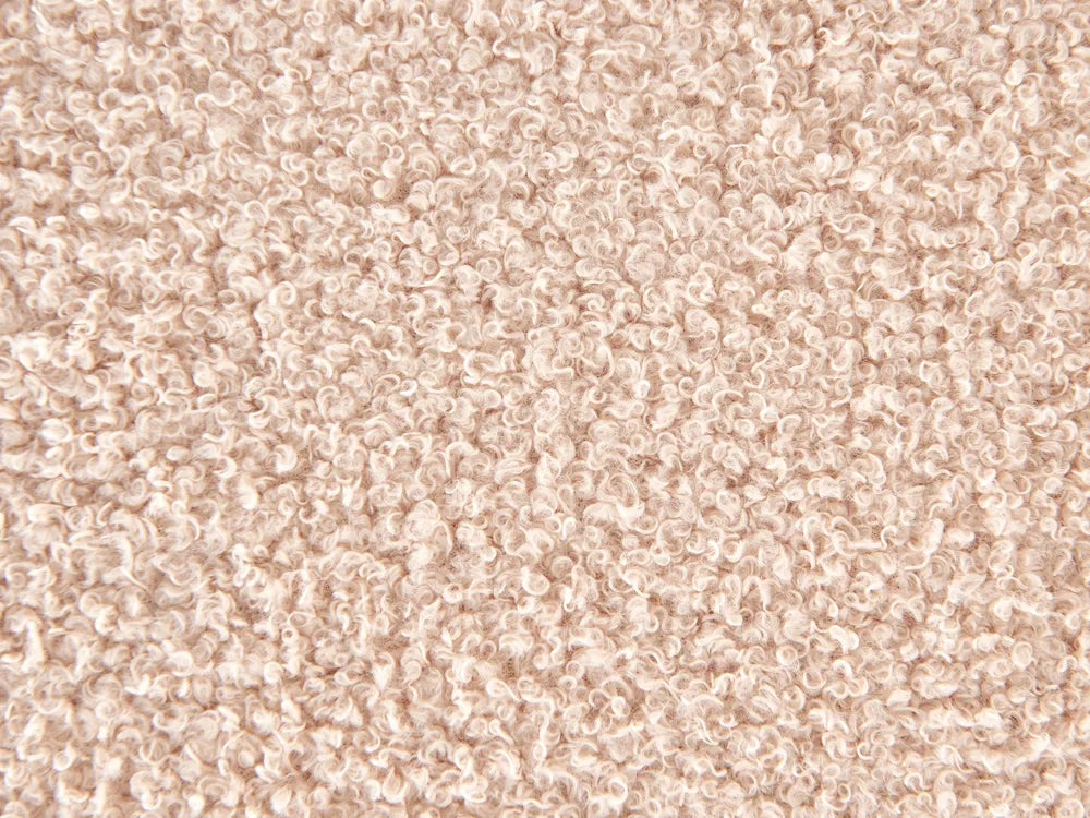 Ottoman Bed Boucle 180 x 200 cm (EU Super King) Beige Drew
