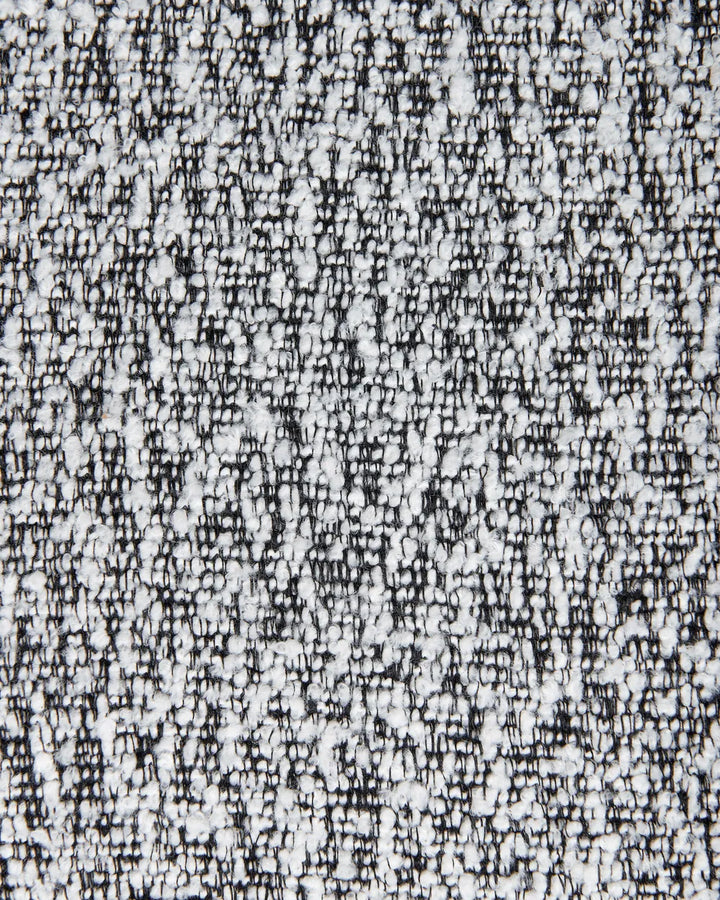 Dining Chair Swivel Boucle Black/ White Susie