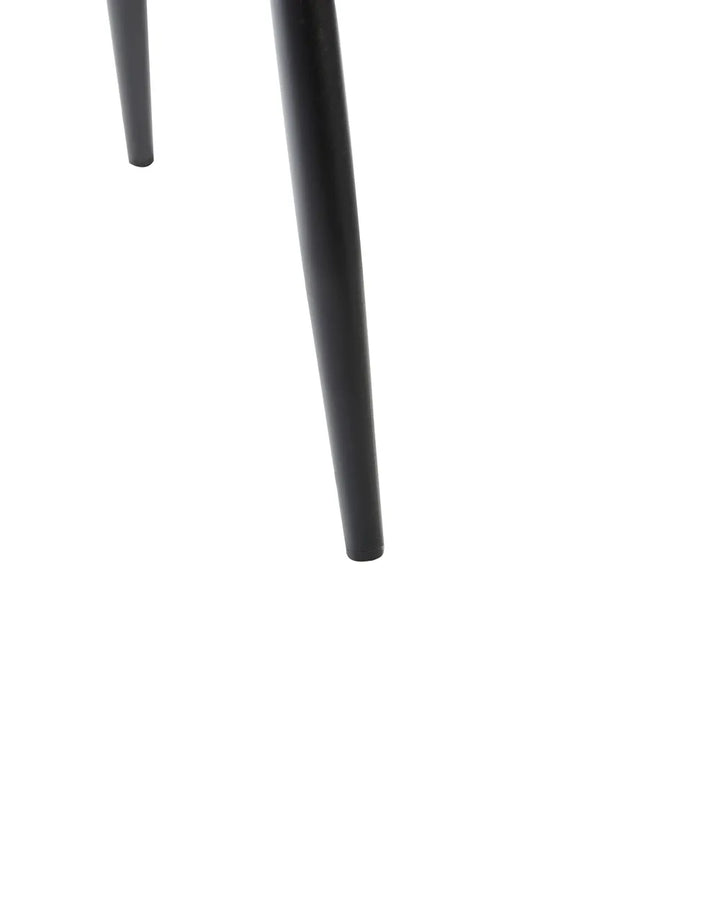 Set of 4 Dining Chairs Velvet Black Selena
