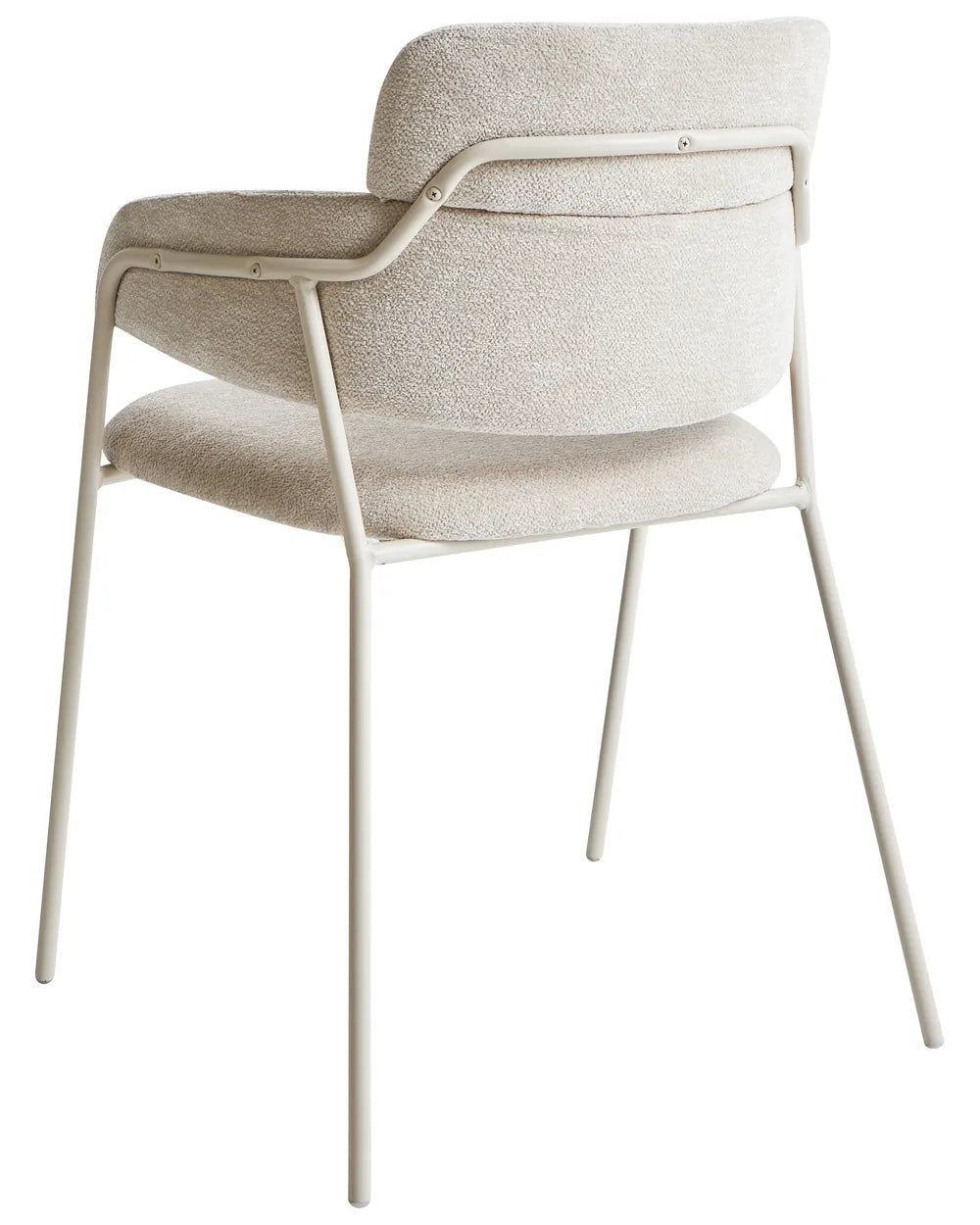 Set of 2 Dining Chairs Chenille Light Beige Avery