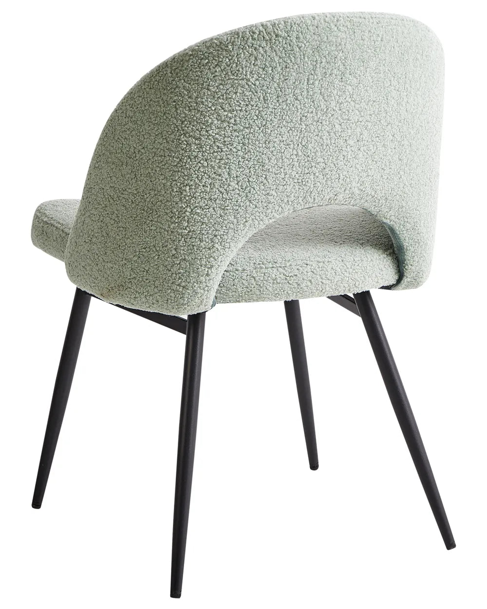 Set of 2 Dining Chairs Boucle Light Green Trix