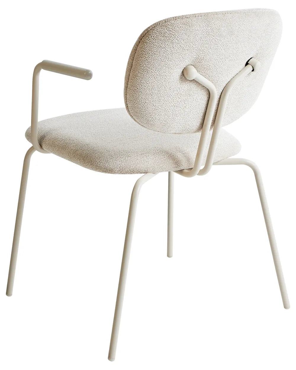 Set of 2 Dining Chairs Chenille Light Beige Irene