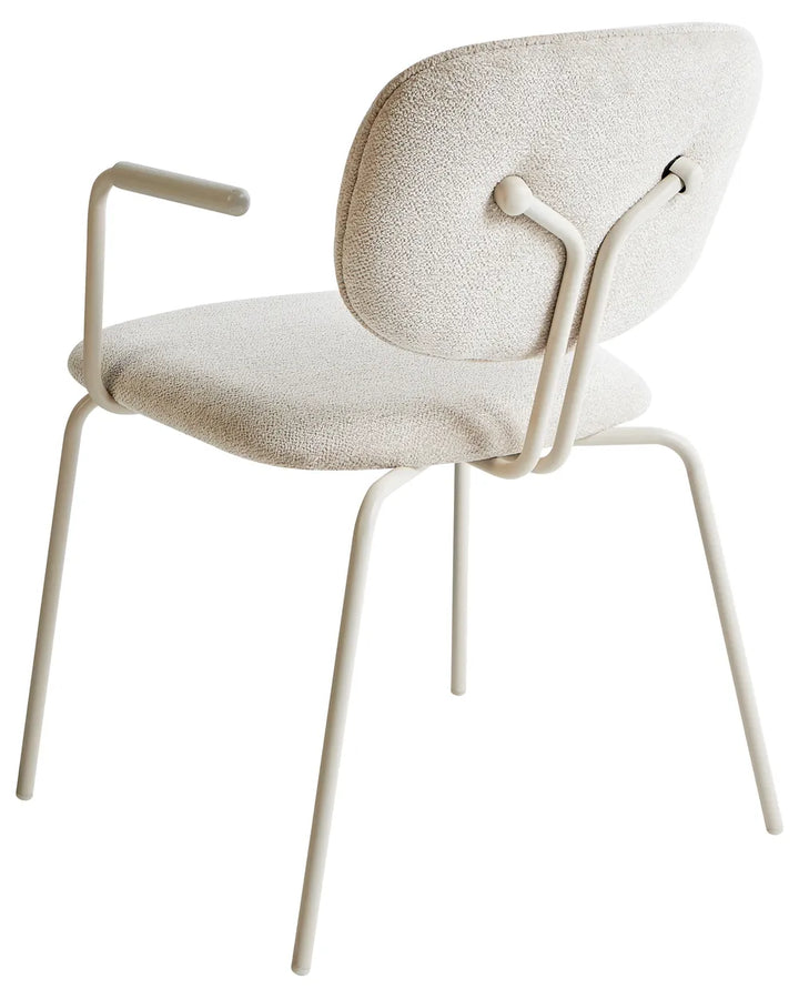 Set of 2 Dining Chairs Chenille Light Beige Irene