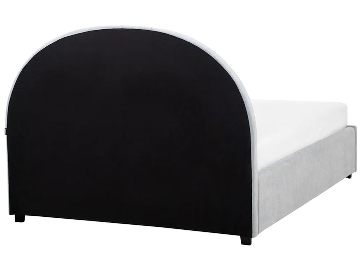 Ottoman Bed Chenille 140 x 200 cm (EU Double) Light Blue Strandy