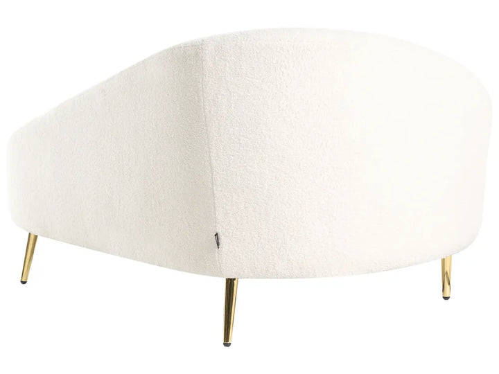 Left-Hand Chaise Lounge Boucle Off-White Noren