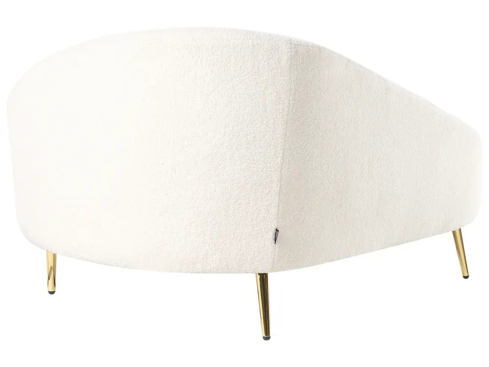 Right-Hand Chaise Lounge Boucle Off-White Noren