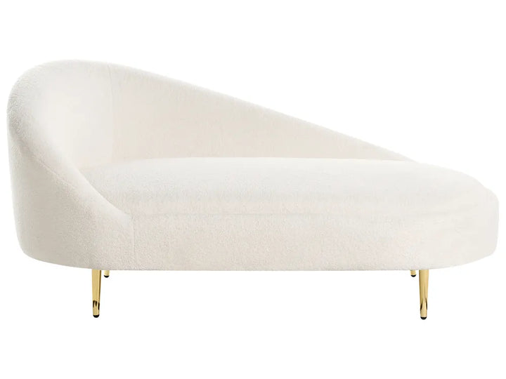 Left-Hand Chaise Lounge Boucle Off-White Noren