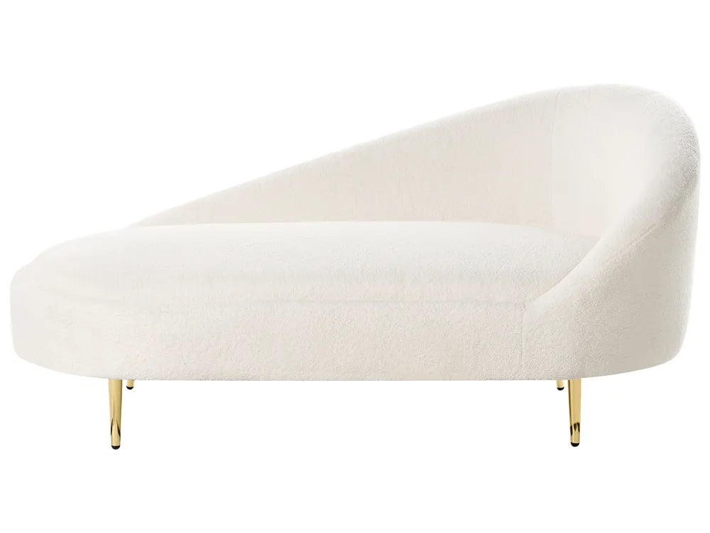Right-Hand Chaise Lounge Boucle Off-White Noren