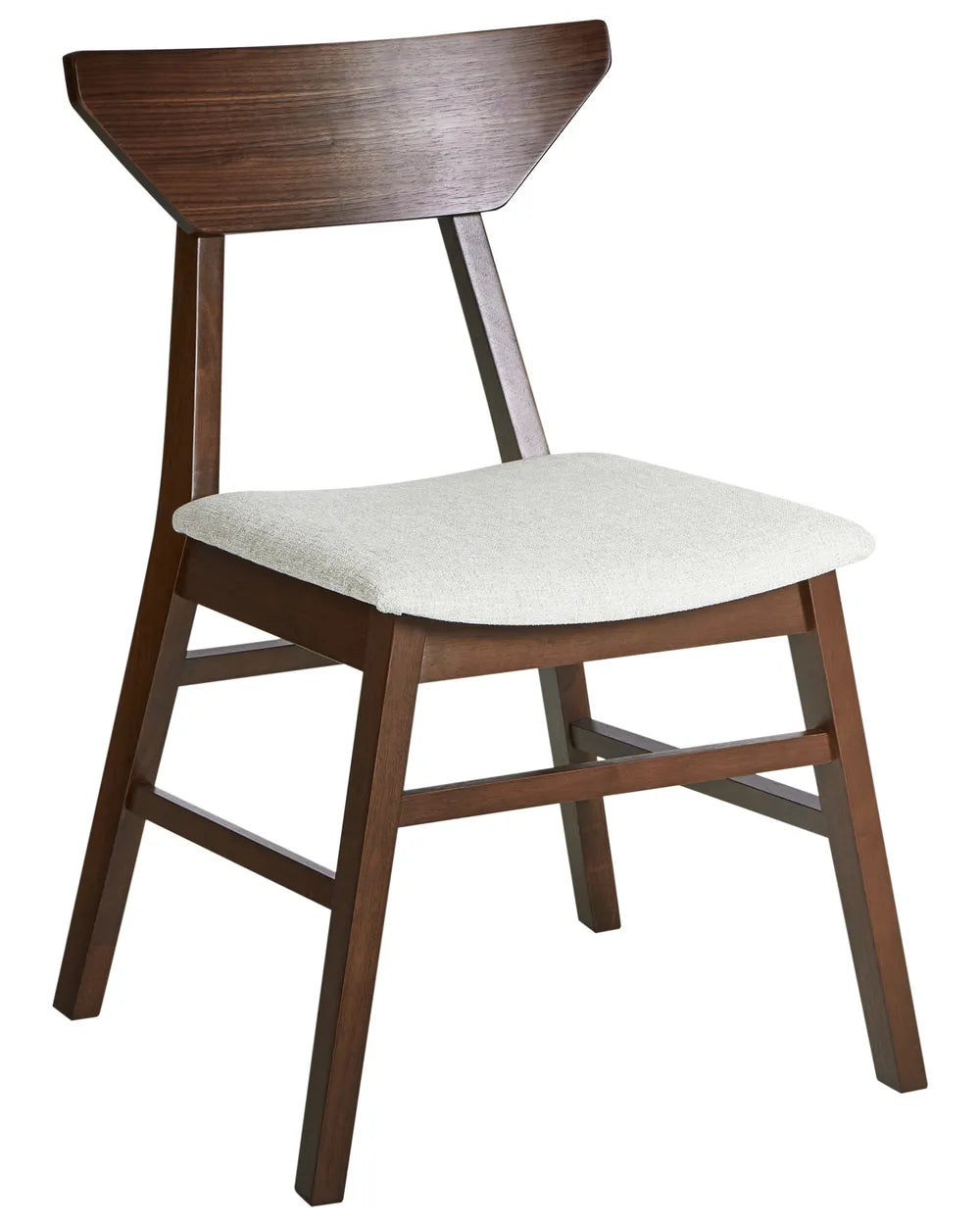 Set of 2 Dining Chairs Wood Dark Brown James