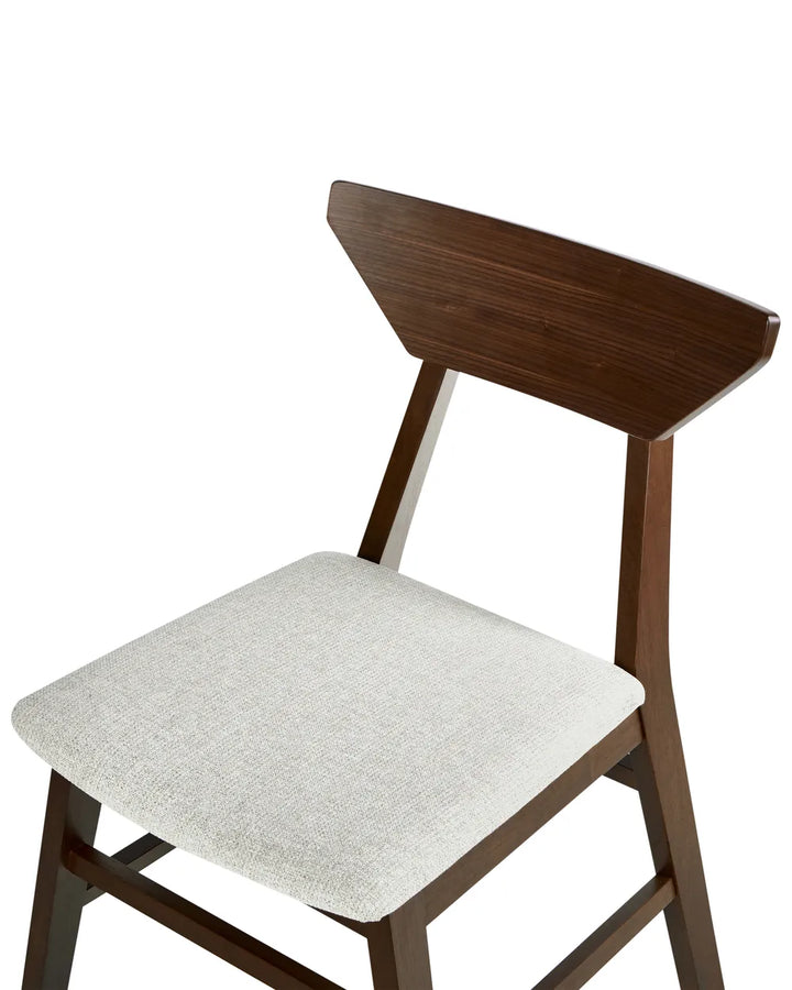 Set of 2 Dining Chairs Wood Dark Brown James