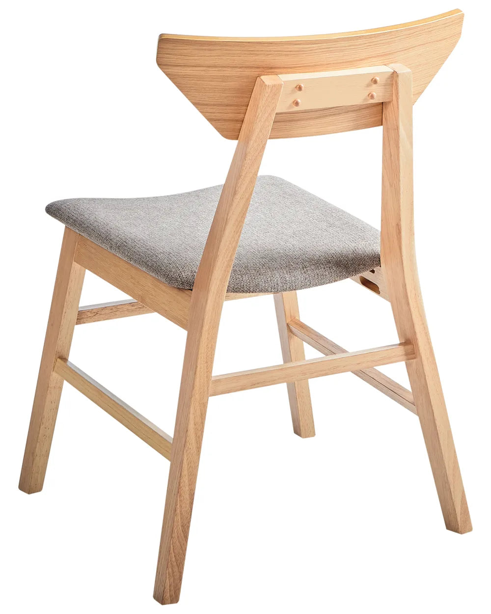 Set of 2 Dining Chairs Wood Light Brown James