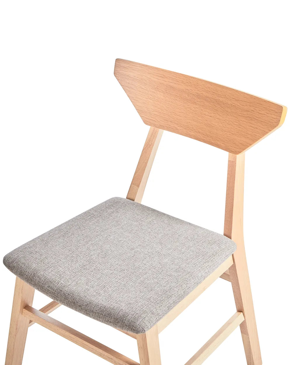 Set of 2 Dining Chairs Wood Light Brown James