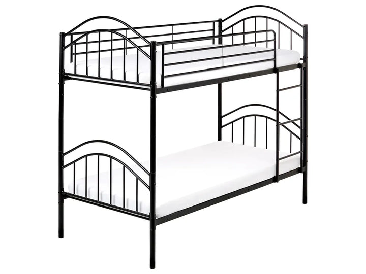 Bunk Bed Metal Austino 90 x 200 cm (EU Single) Black