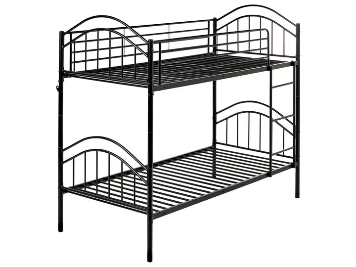 Bunk Bed Metal Austino 90 x 200 cm (EU Single) Black