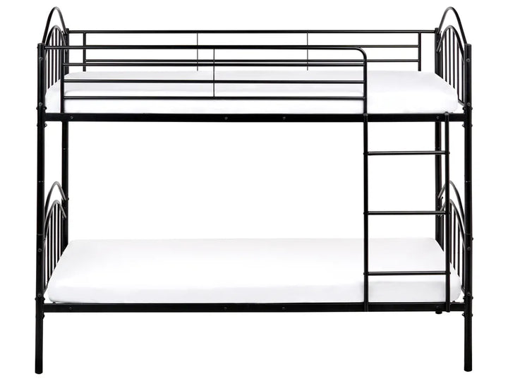 Bunk Bed Metal Austino 90 x 200 cm (EU Single) Black