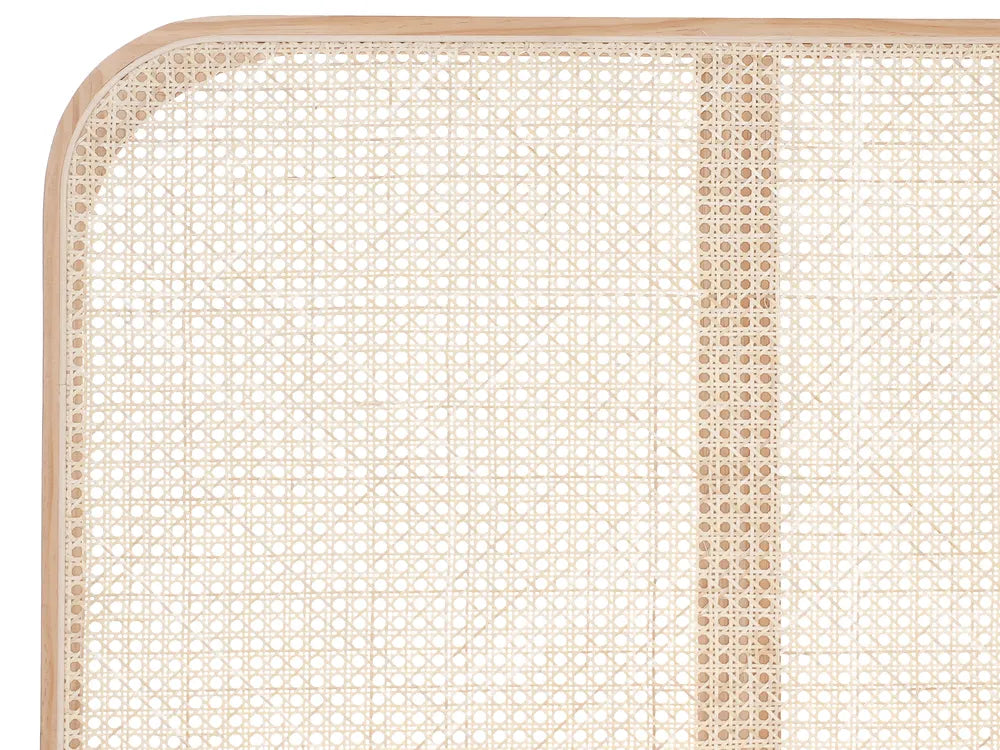 Bed Pine Wood 160 x 200 cm (EU King Size) Light Brown Lyra