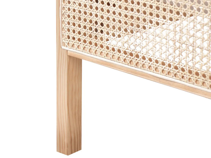 Bed Pine Wood 160 x 200 cm (EU King Size) Light Brown Lyra
