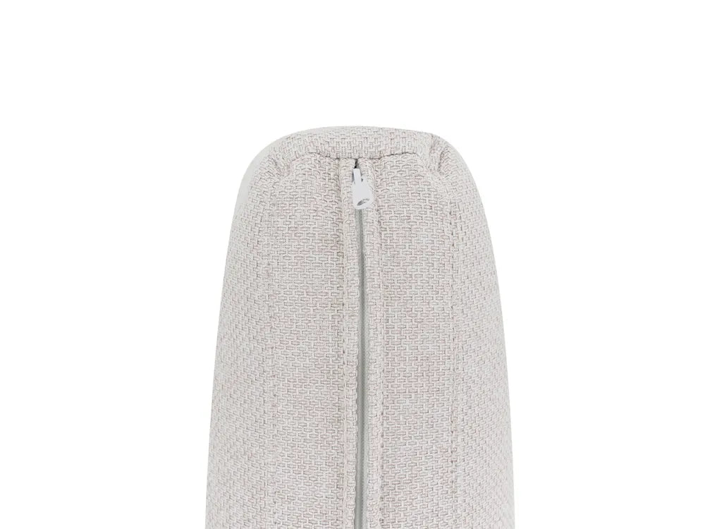 Right-Hand Chaise Lounge Fabric Light Beige Lorwell