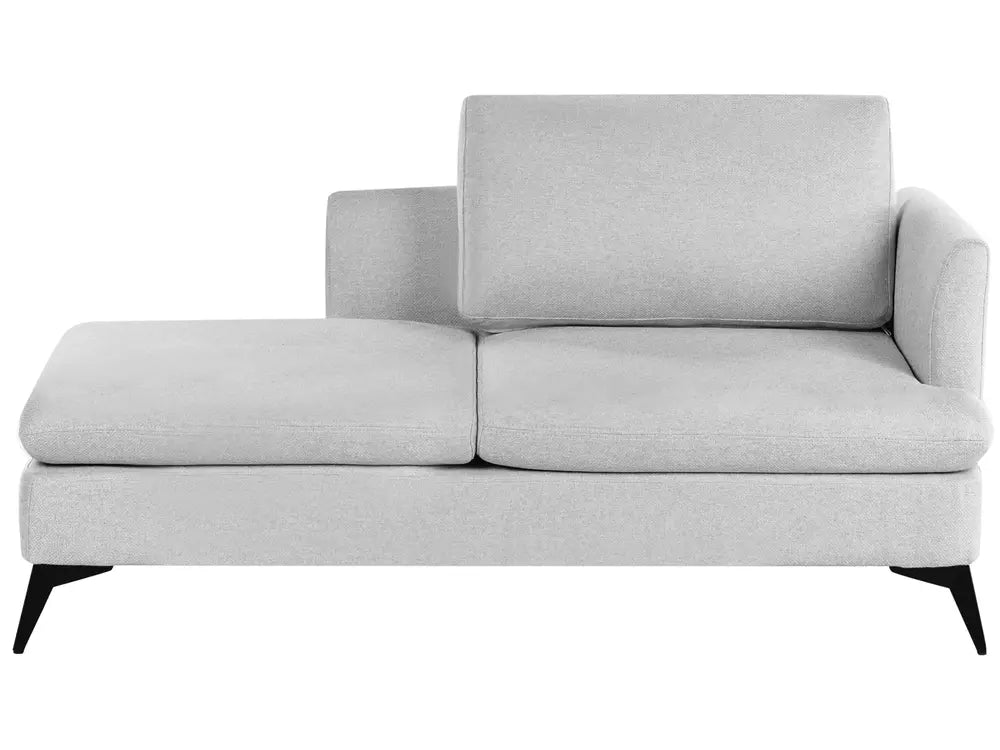 Right-Hand Chaise Lounge Fabric Light Grey Lorwell