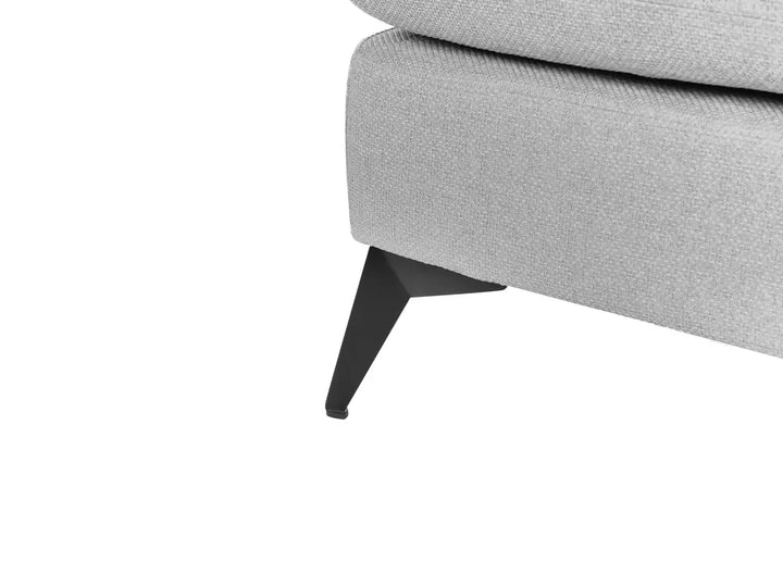 Right-Hand Chaise Lounge Fabric Light Grey Lorwell