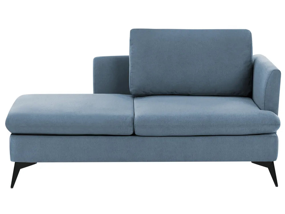 Right-Hand Chaise Lounge Fabric Blue Lorwell