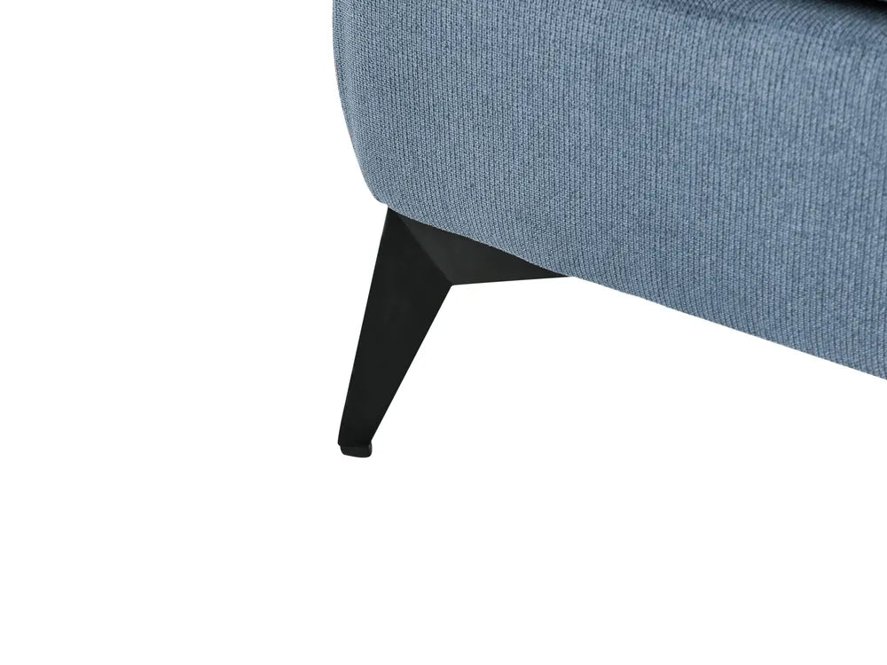 Right-Hand Chaise Lounge Fabric Blue Lorwell