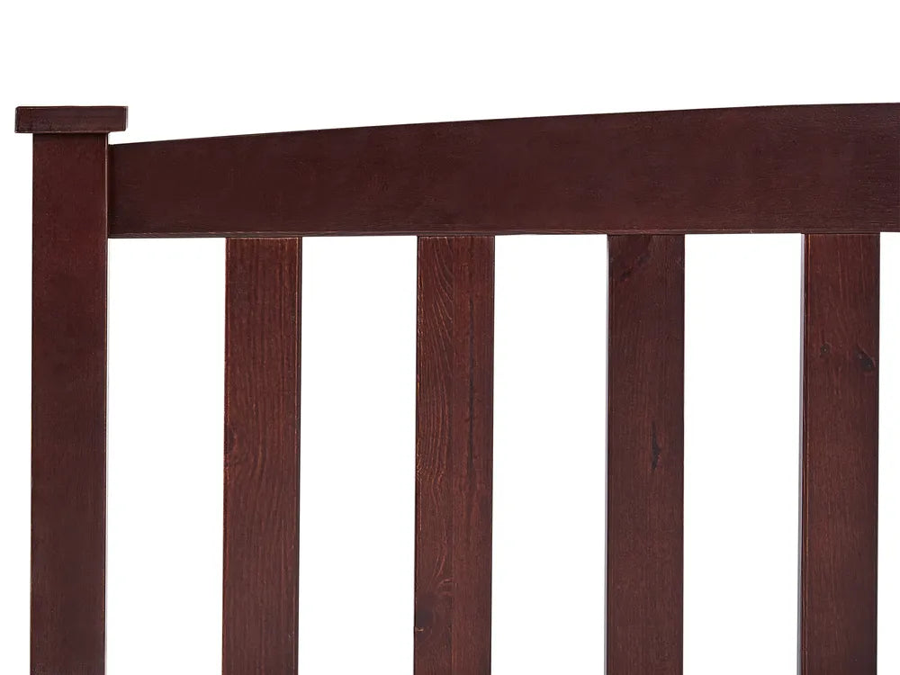 Bed Pine Wood 160 x 200 cm (EU King Size) Dark Brown Marie